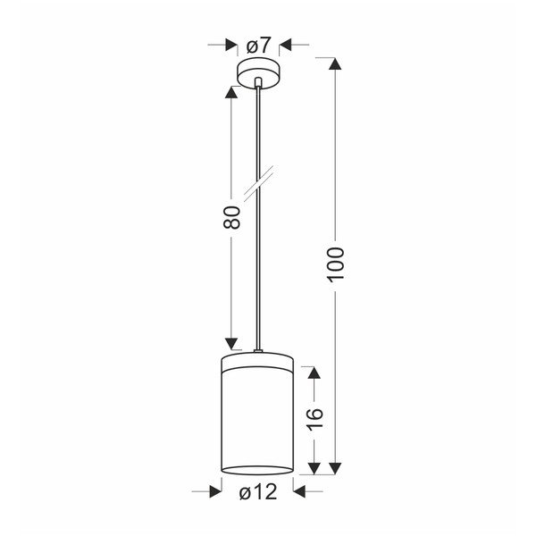 Lustră neagră-în culoare naturală cu abajur din sticlă ø 12 cm Wels – Candellux Lighting-image-1
