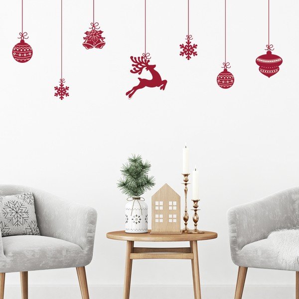 Set autocolante de Crăciun Ambiance Scandinavian Christmas, 8 buc.-image-2
