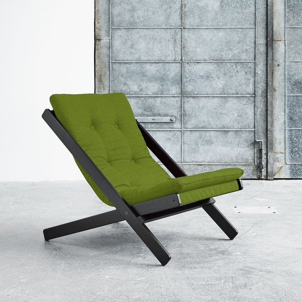 Fotoliu pliant Karup Boogie Black/Lime