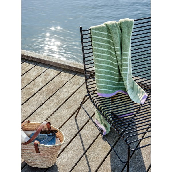 Prosop din bumbac Hübsch Dora, 70 x 140 cm, verde-image-2