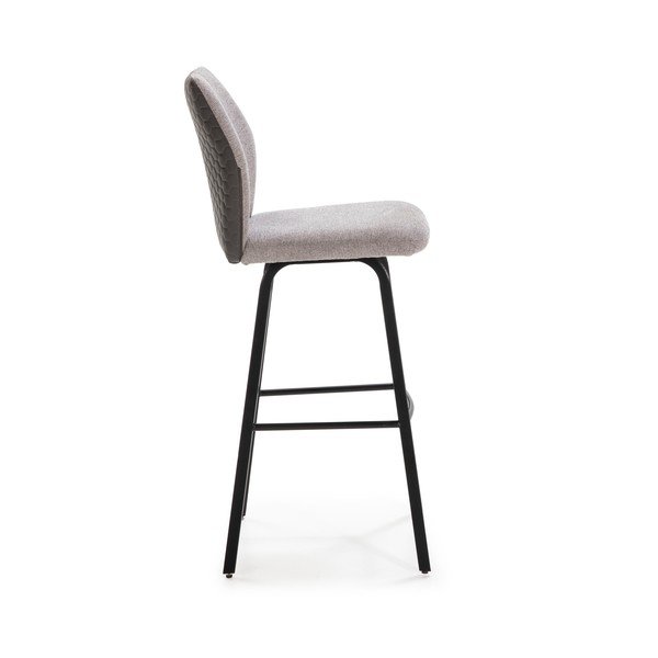 Scaune de bar gri-deschis 2 buc. 75 cm Pol – Marckeric-image-3