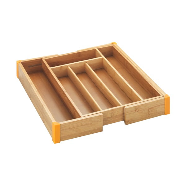 Organizator din bambus pentru tacâmuri Maximex Tray