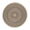 Covor de exterior negru/bej rotund ø 120 cm Comilla – Ayyildiz Carpets
