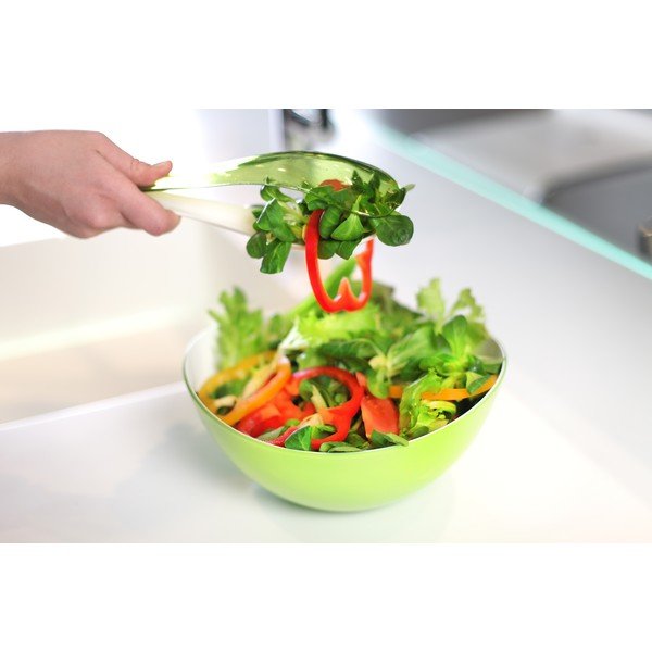 Tacâm pentru salată Vialli Design, alb - verde-image-2