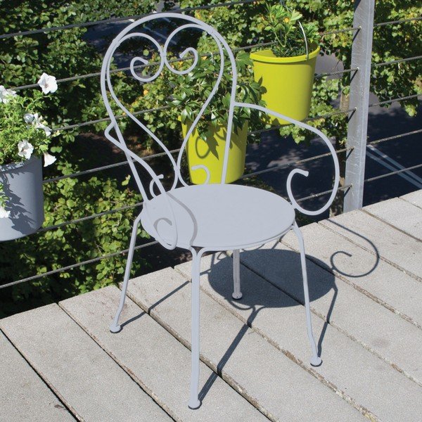 Scaun de balcon Esschert Design Nature, gri-image-1