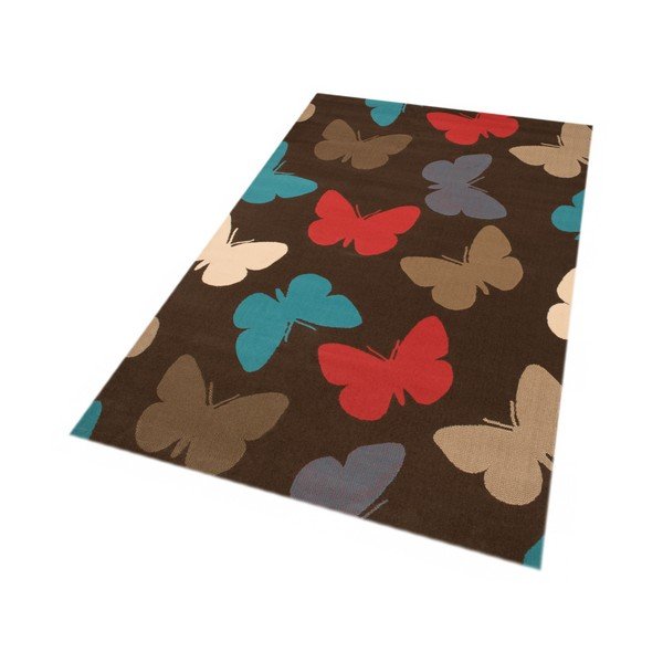 Covor Zala Living Butterfly, 140 x 200 cm, maro-image-1
