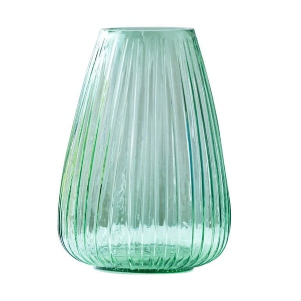 Vază din sticlă Bitz Kusintha, înălțime 22 cm, verde