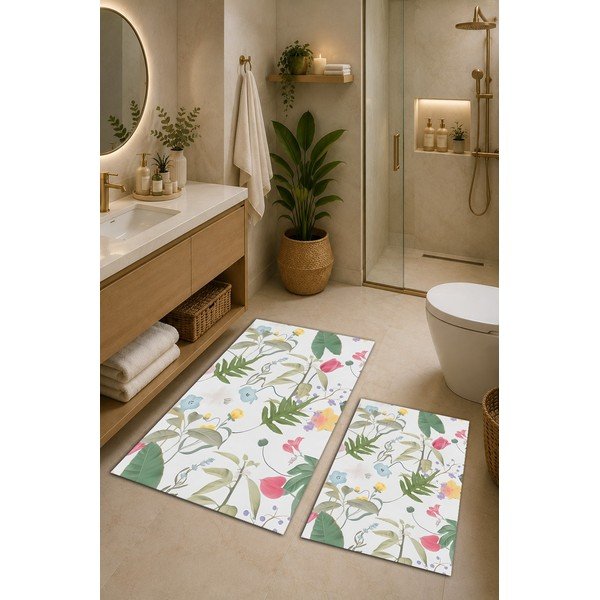 Covorașe de baie 2 buc. 60x100 cm Floral – Mila Home-image-1