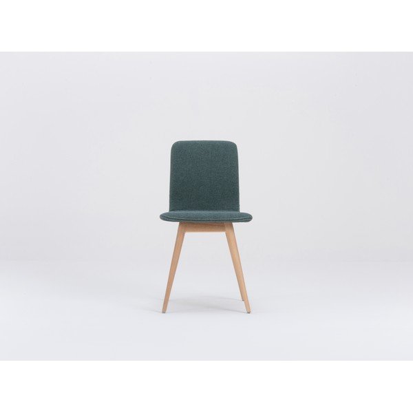 Scaun cu picioare din lemn de stejar Gazzda Ena, verde-image-2