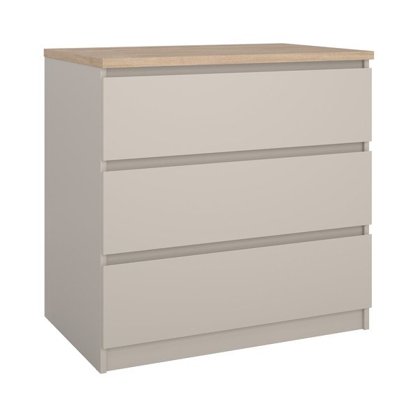 Comodă crem 77x76x50 cm Naia – Tvilum