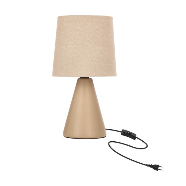 Veioză bej cu abajur textil (înălțime 24,5 cm) Satti – Candellux Lighting-image-3