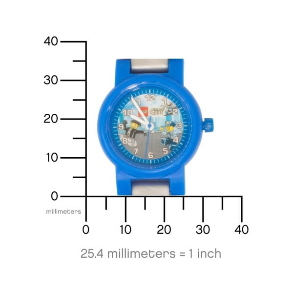 Ceas pentru copii cu figurină LEGO® City Police Officer-image-4
