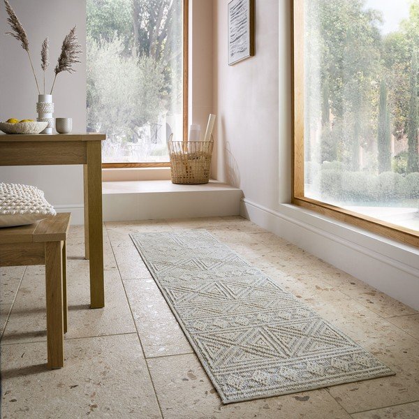Covor tip traversă gri/bej lavabil 58x230 cm Lucia – Flair Rugs-image-1