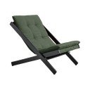 Fotoliu pliabil Karup DesignBoogie Black/Olive Green