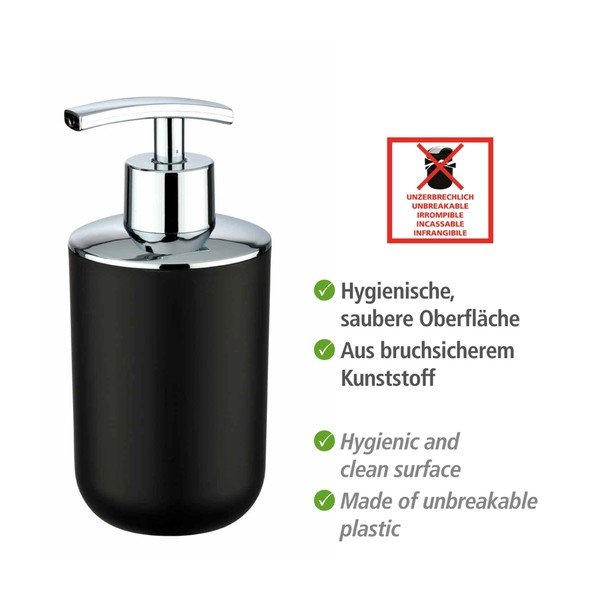Dozator săpun Wenko Brasil, negru-image-4
