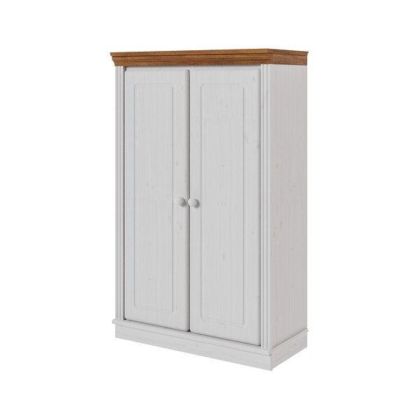 Dulap alb/chihlimbar din lemn de pin 74x118x35 cm Anita – Støraa-image-3