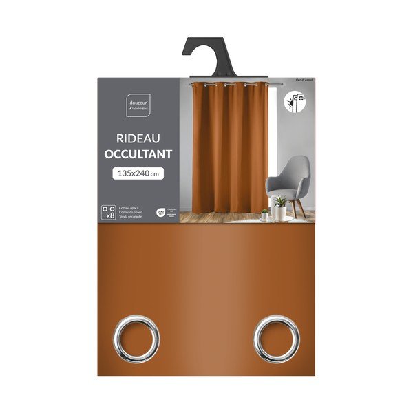 Draperie teracotă blackout 135x240 cm Occult – douceur d'intérieur-image-3