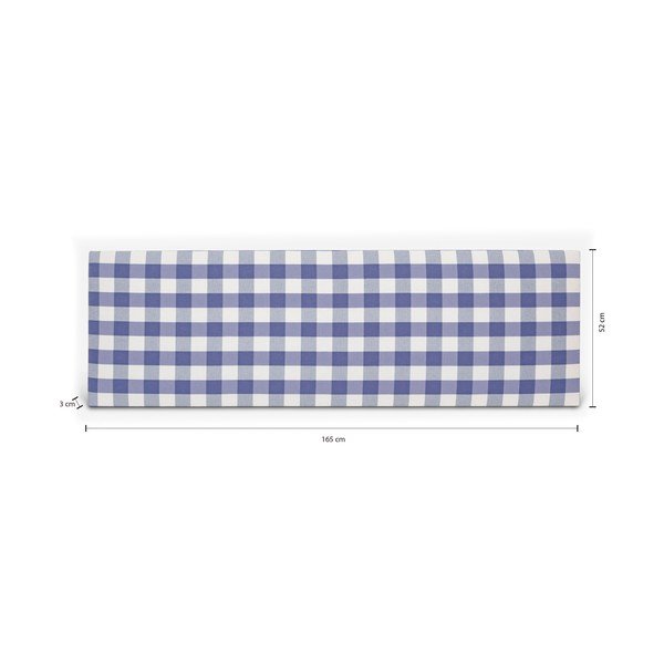 Tăblie de pat albastră tapițată 165x52 cm Billie – Really Nice Things-image-4