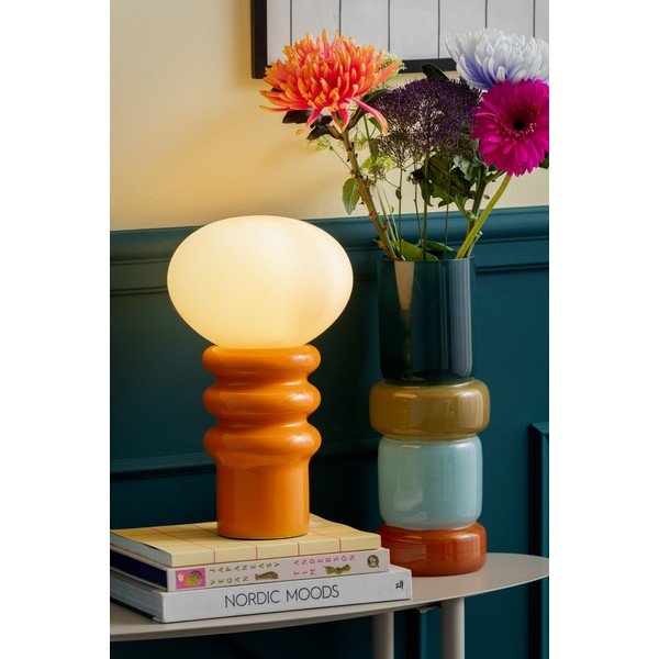 Veioză portocalie din ceramică (înălțime 33,5 cm) Catania Aro – Leitmotiv-image-1