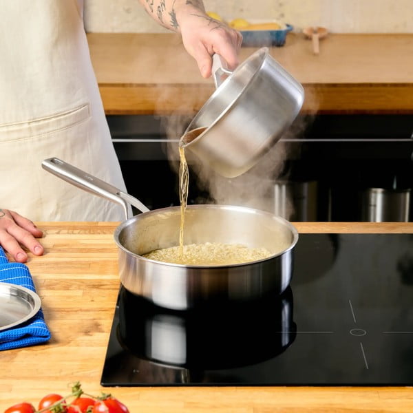 Tigaie cu capac din oțel inoxidabil ø 24 cm Lucca 3.0 – FABINI-image-1