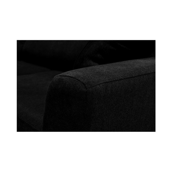 Canapea extensibilă cu 3 locuri Cosmopolitan design Barcelona, negru-image-4