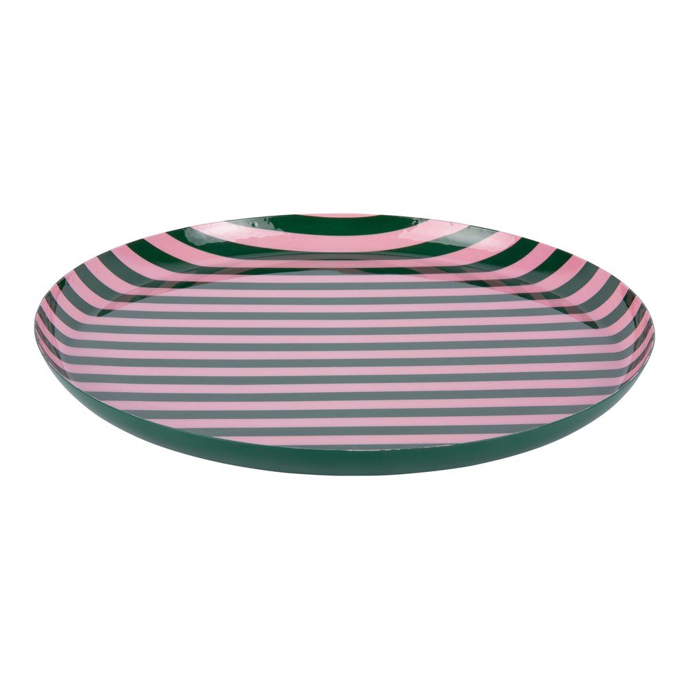 Farfurie verde/roz-deschis din fier ø 30 cm Animado – PT LIVING