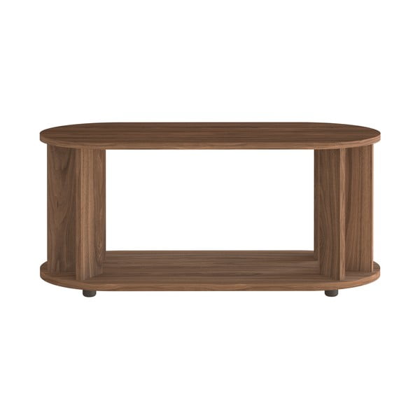 Măsuță de cafea cu blat cu aspect de lemn de nuc 110x50 cm Nora TemaHome-image-2