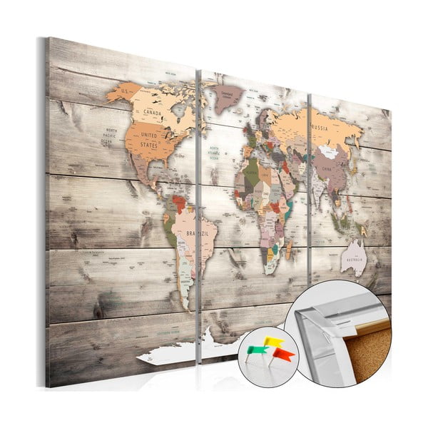 Hartă decorativă a lumii Artgeist History of Travel 90 x 60 cm