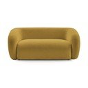Canapea galbenă cu tapițerie din chenille 160 cm Celine – Bobochic Paris