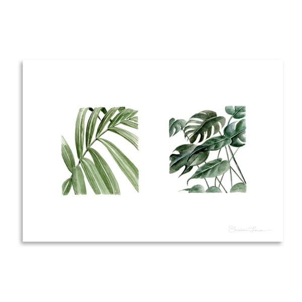 Poster Americanflat Greenery Squares by Shealeen Louise, 30 x 42 cm