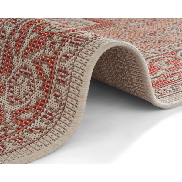 Covor de exterior NORTHRUGS Anjara, 200 x 290 cm, bej - roșu-image-3