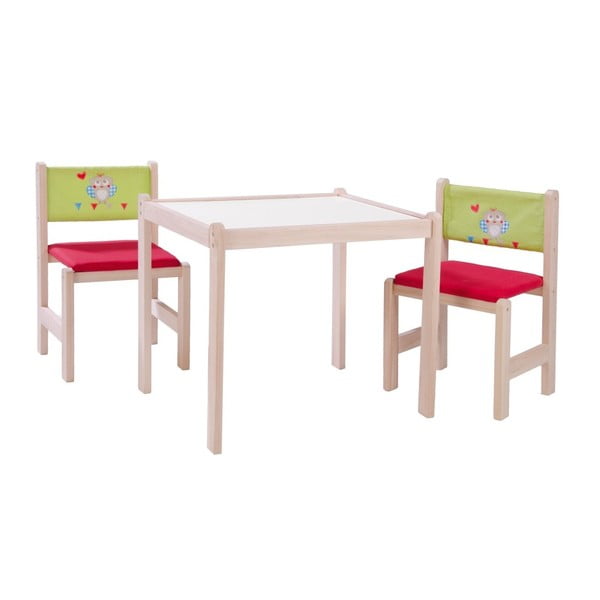 Set masă și 2 scaune pentru copii Roba Kids Forest Wdding