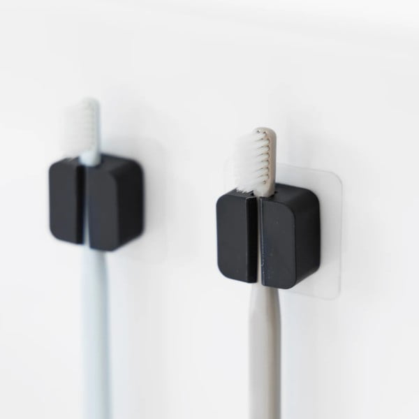 Set de agățătoare multifuncționale negru 2 buc. din silicon Film Hook – YAMAZAKI-image-2