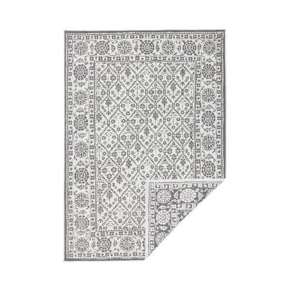 Covor reversibil adecvat interior/exterior Bougari Curacao, 120 x 170 cm, gri-crem-image-1