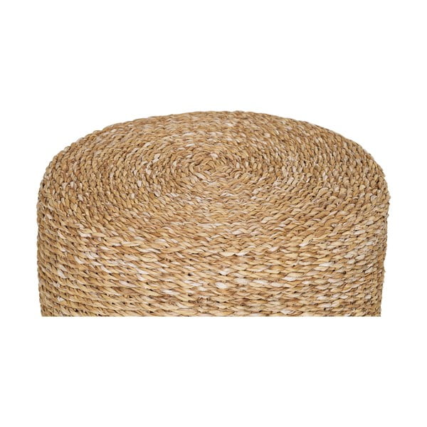 Taburet în culoare naturală cu tapițerie din tricotat Rivera – House Nordic-image-1