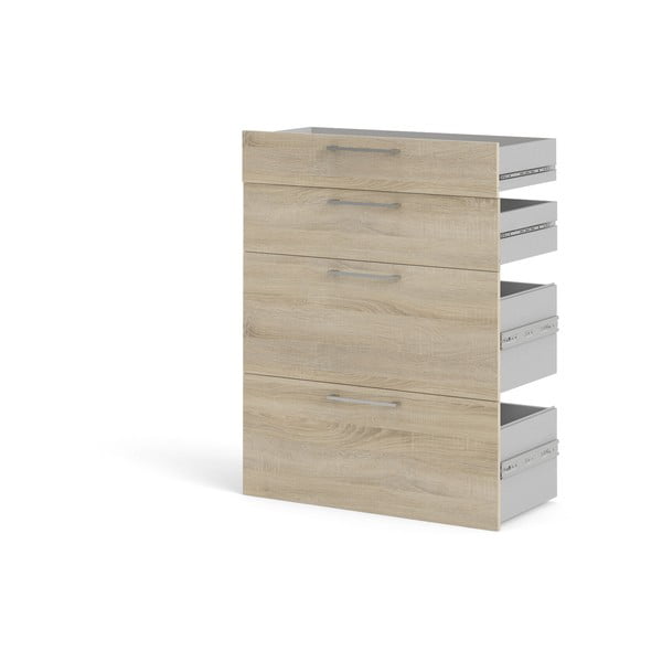 Componentă - sertare  cu aspect de lemn de stejar 84x105 cm Prima – Tvilum-image-2