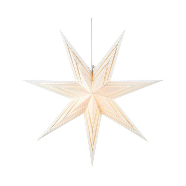 Decorațiune luminoasă albă suspendată ø 70 cm  cu model de Crăciun Sombra – Markslöjd