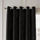 Draperii negre termoizolante 2 buc. din janilie 117x183 cm Selene Luxury Chenille – Hyperion