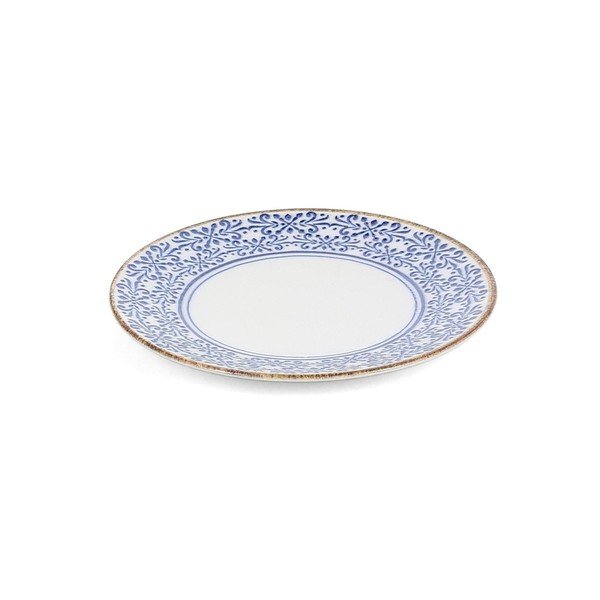 Farfurie albă/albastră pentru desert  din porțelan ø 16 cm Azul – BonBistro-image-2