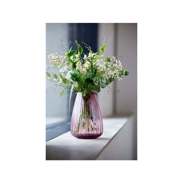 Vază din sticlă Bitz Kusintha, înălțime 22 cm, roz-image-4