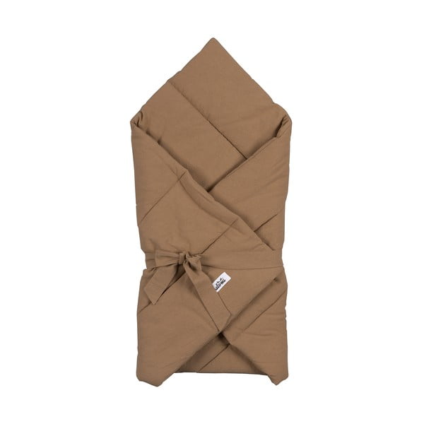 Pătură pentru copii maro din bumbac 75x75 cm – Malomi Kids