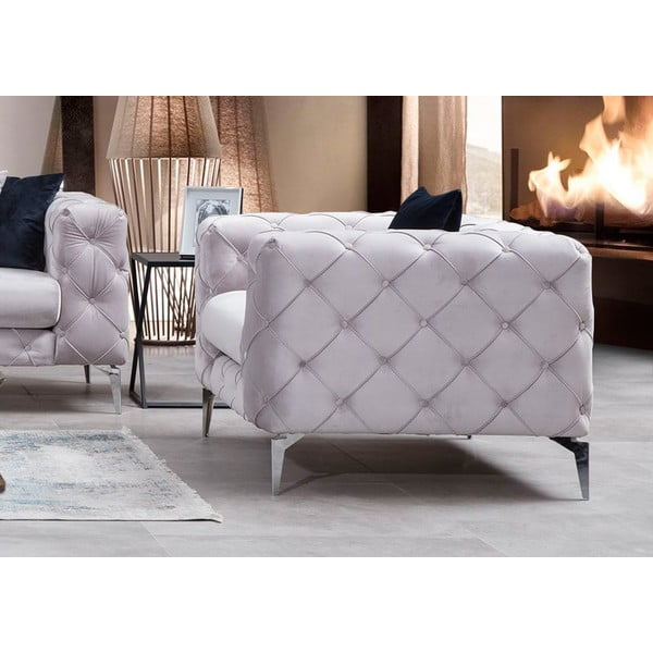 Fotoliu gri deschis Como – Artie-image-2