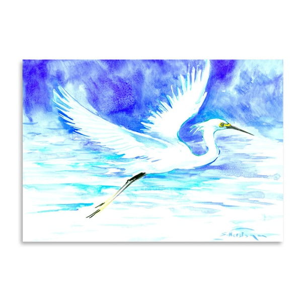 Poster de artă, Blue Heron, autor Suren Nersisyan, 30 x 21 cm
