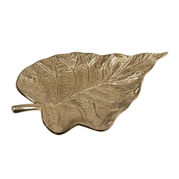 Platou decorativ auriu Santiago Pons Leaf