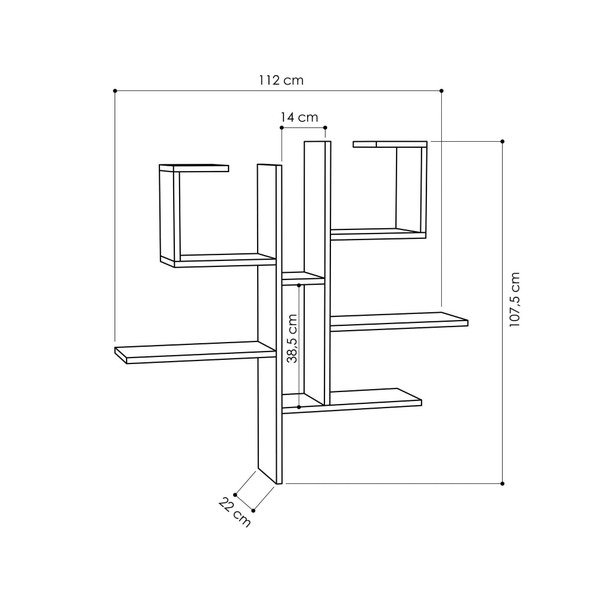 Raft de perete Homitis Research, galben-image-2