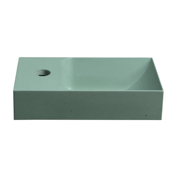 Chiuvetă mică pentru WC verde-mentă din beton 31x17 cm Piccolino – Sapho-image-3