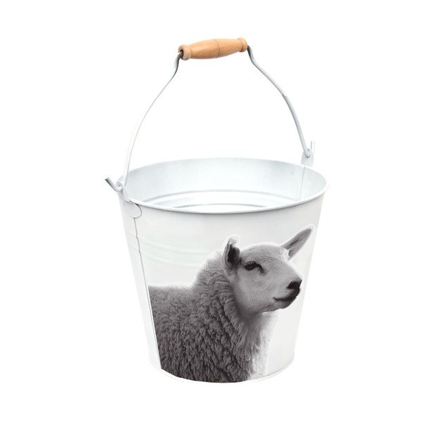 Găleată Esschert Design B&W Sheep, înălțime 19,9 cm