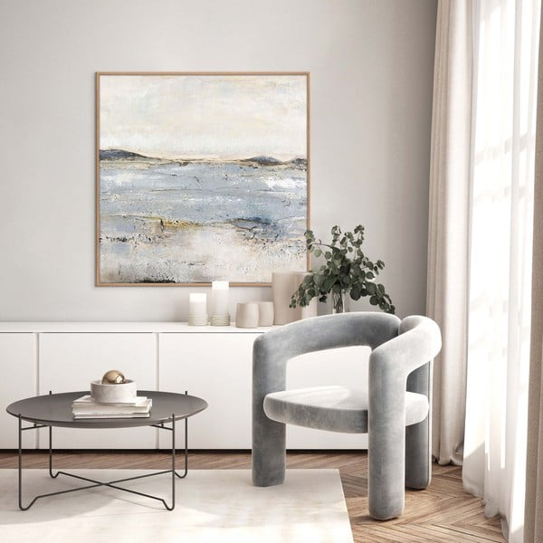 Tablou pictat manual 100x100 cm Trace Of Nature – Malerifabrikken-image-1