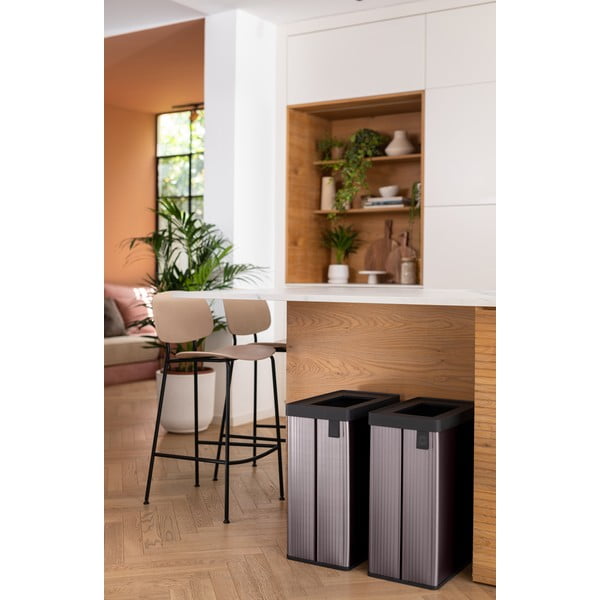 Coș de gunoi roz de reciclat din plastic reciclat 54 l Verto Recycle – Curver-image-3