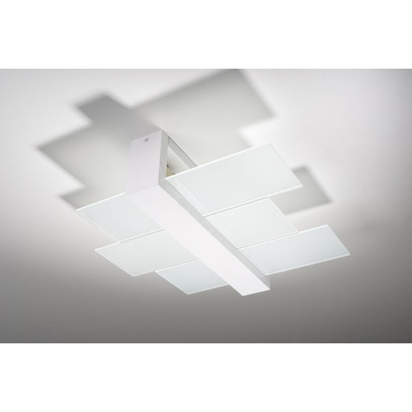 Plafonieră Sollux Leda, alb-image-1